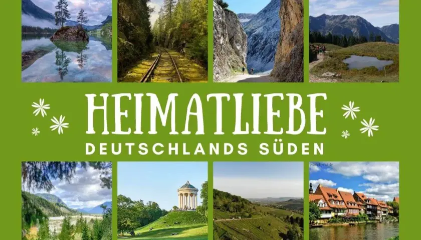 Entdecke unbekannte Reiseziele im Süden Deutschlands: Berge, Seen, Wälder, Weinberge und malerische Städte. Heimatliebe pur!