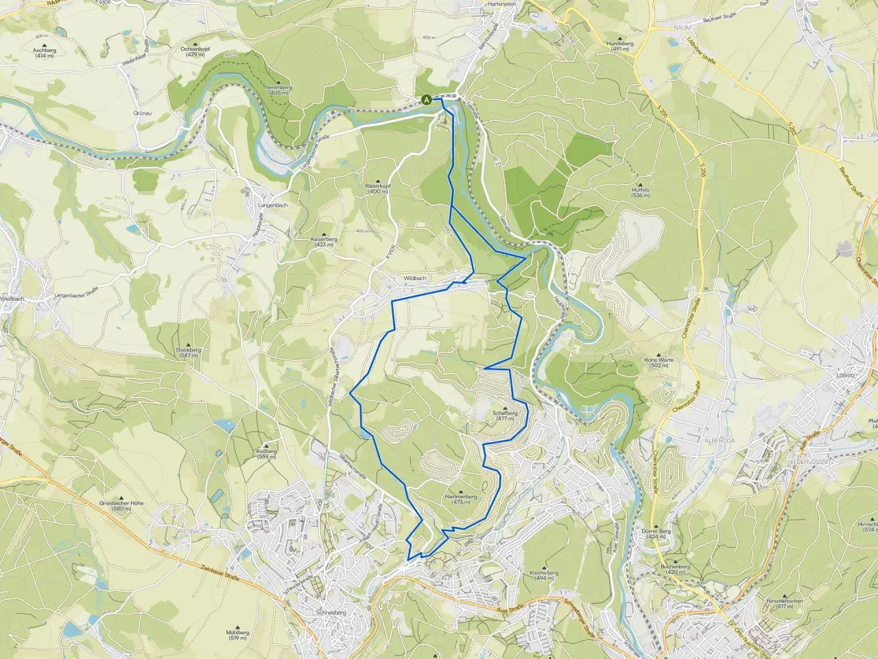 Entdecke den Geheimtipp Zwickau: Eine Wanderroute durch malerische Täler und über Hügel mit tollen Ausblicken.
